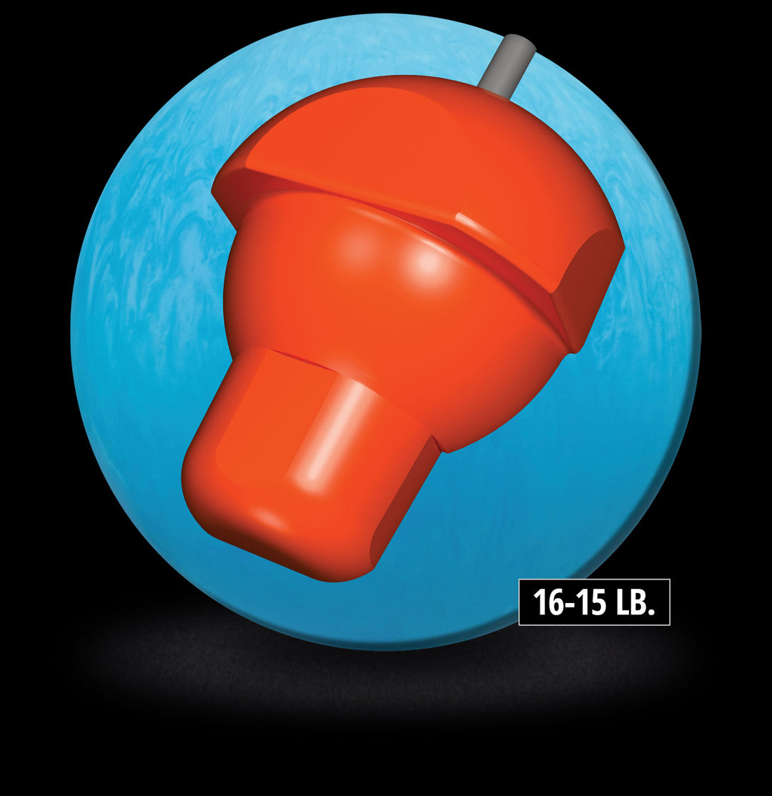 NU Blue Hammer core for sixteen to fifteen pound bowling balls.