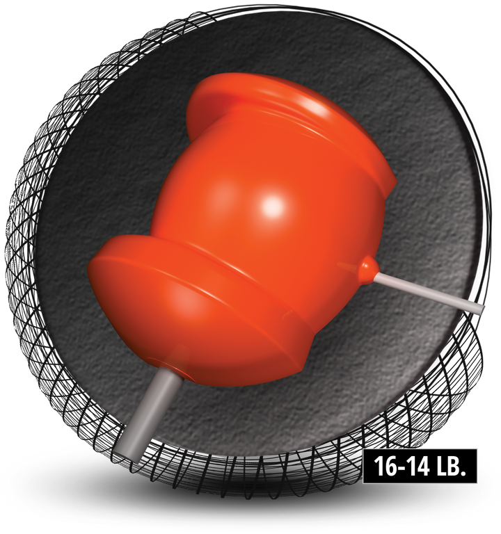 3-D Offset Assault core for sixteen to fourteen pound bowling balls.