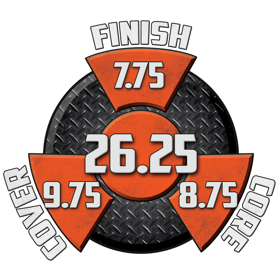 Black Widow 2.0 Hybrid performance graphic with a 7.75 Finish, a 8.75 Core, a 9.75 Cover, and in the center, a Cumulative total of 26.25.
