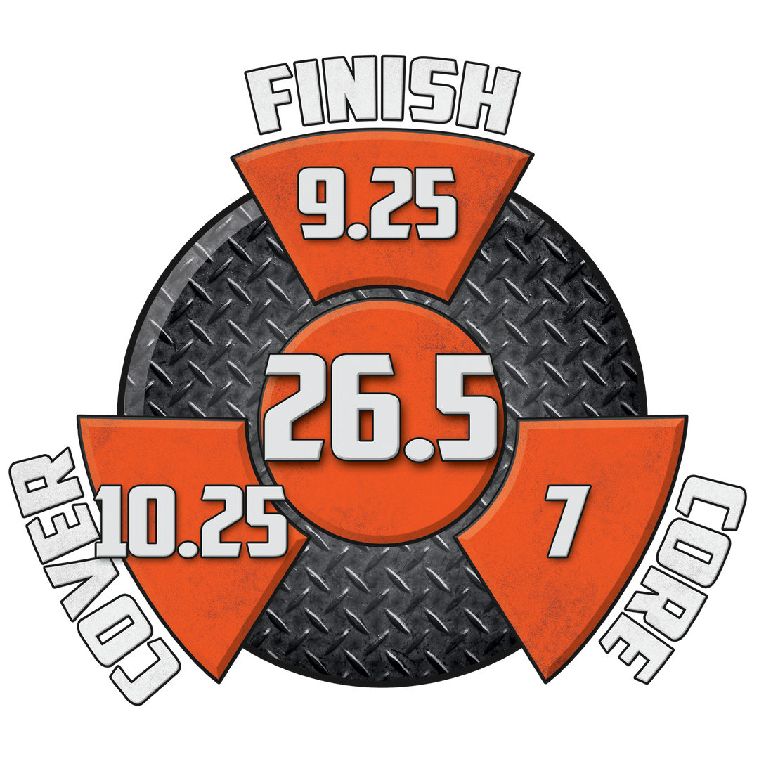 Hammer Effect Tour performance graphic with a 9.25 finish, a 7 core, a 10.25 cover and a cumulative score of 26.5.