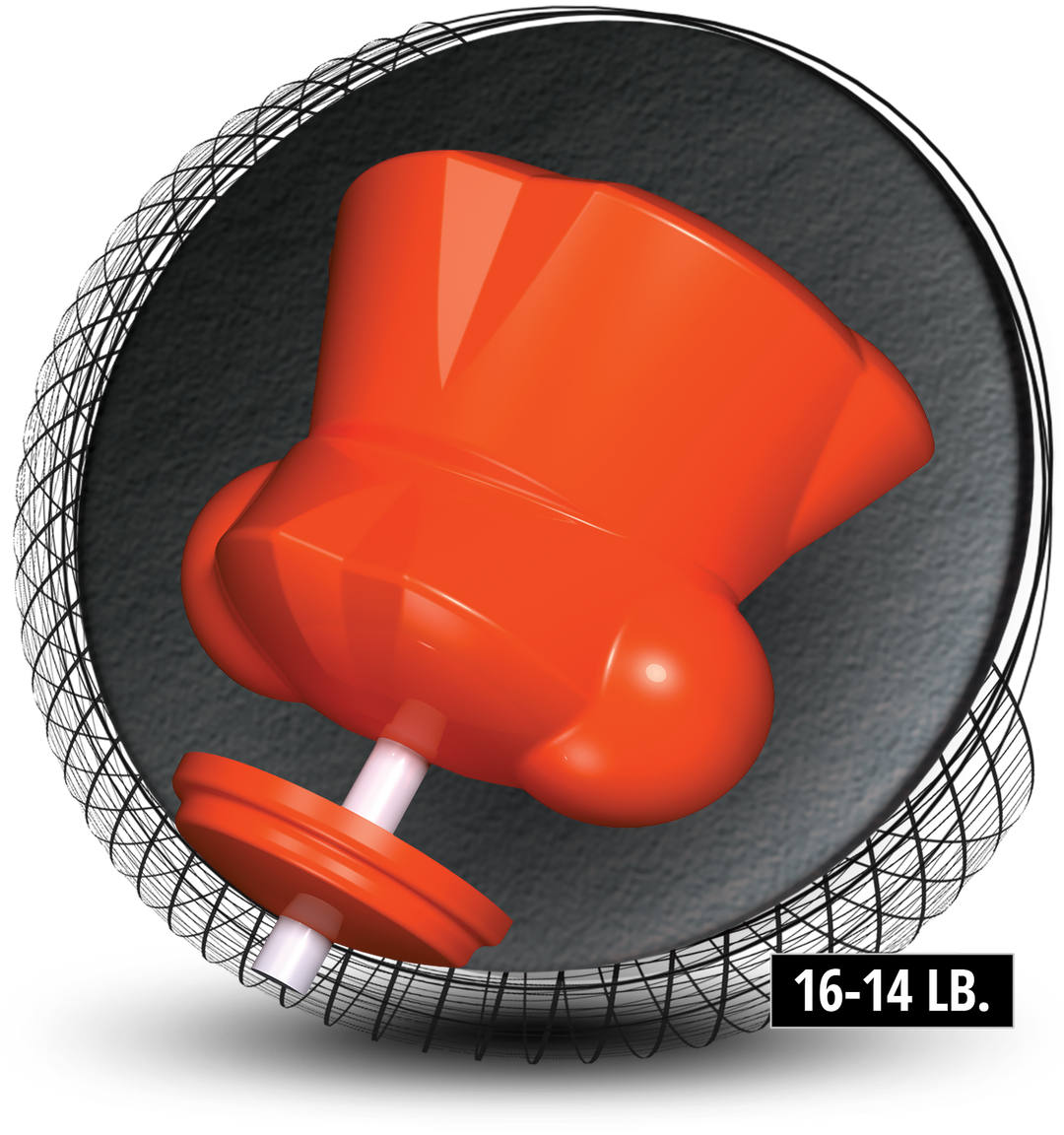 The Hammer Full Effect core for sixteen to fourteen pound bowling balls.